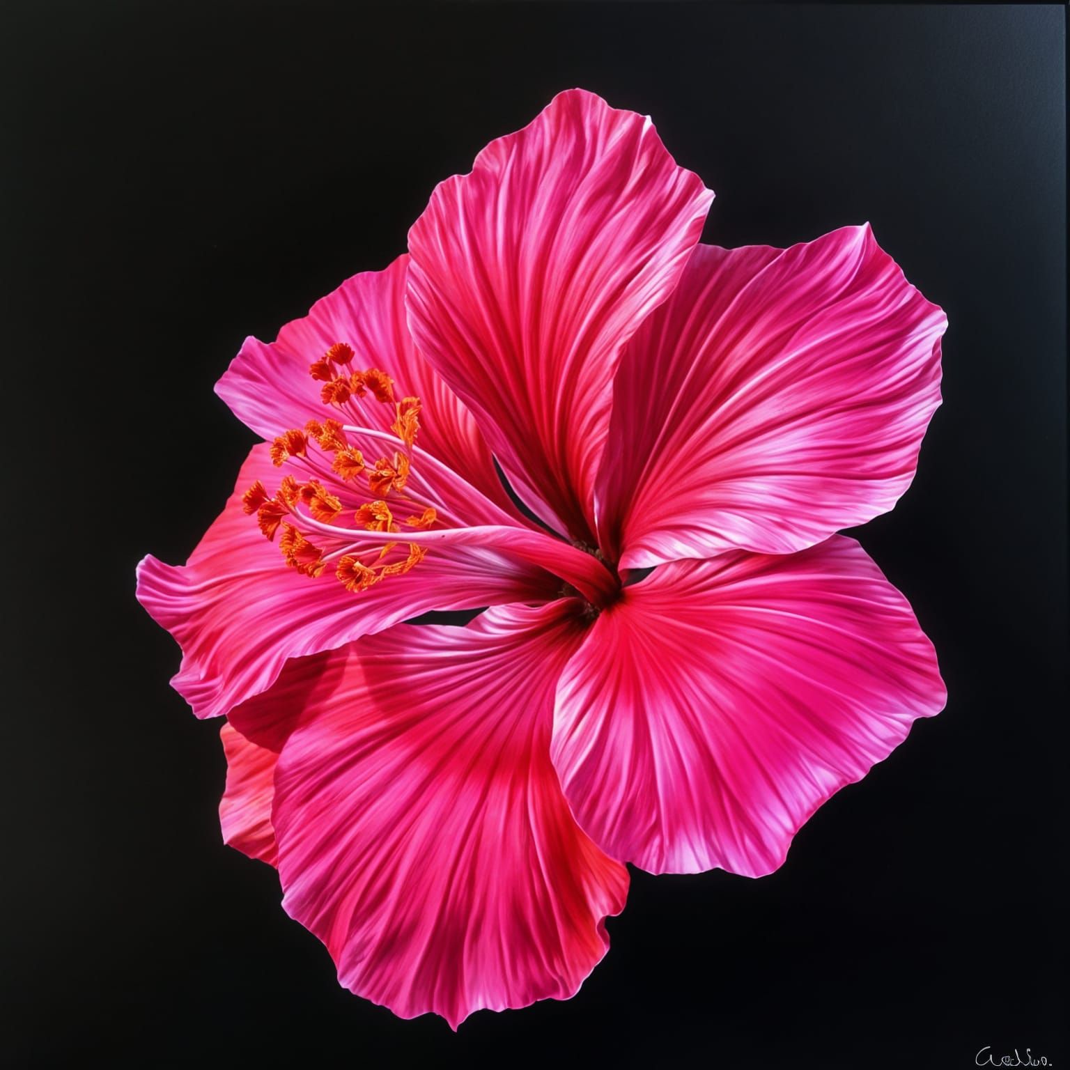 Painting of a Hibiscus  by @Pink