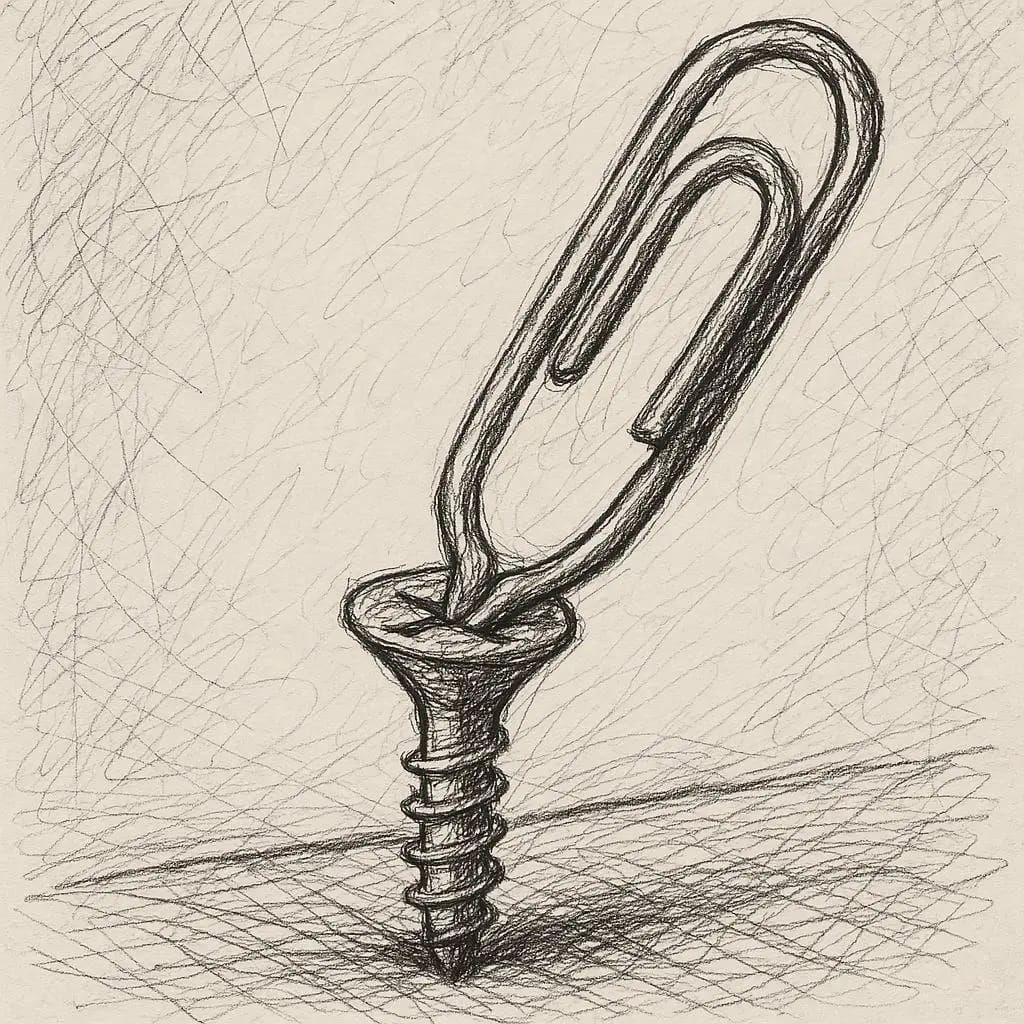 Makeshift Screwdriver