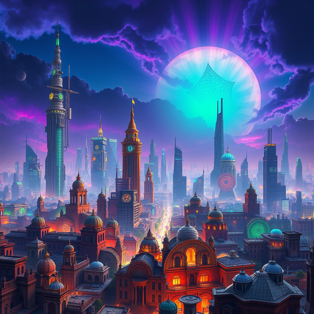 Dystopian Bnei Brak: A Futuristic Cityscape