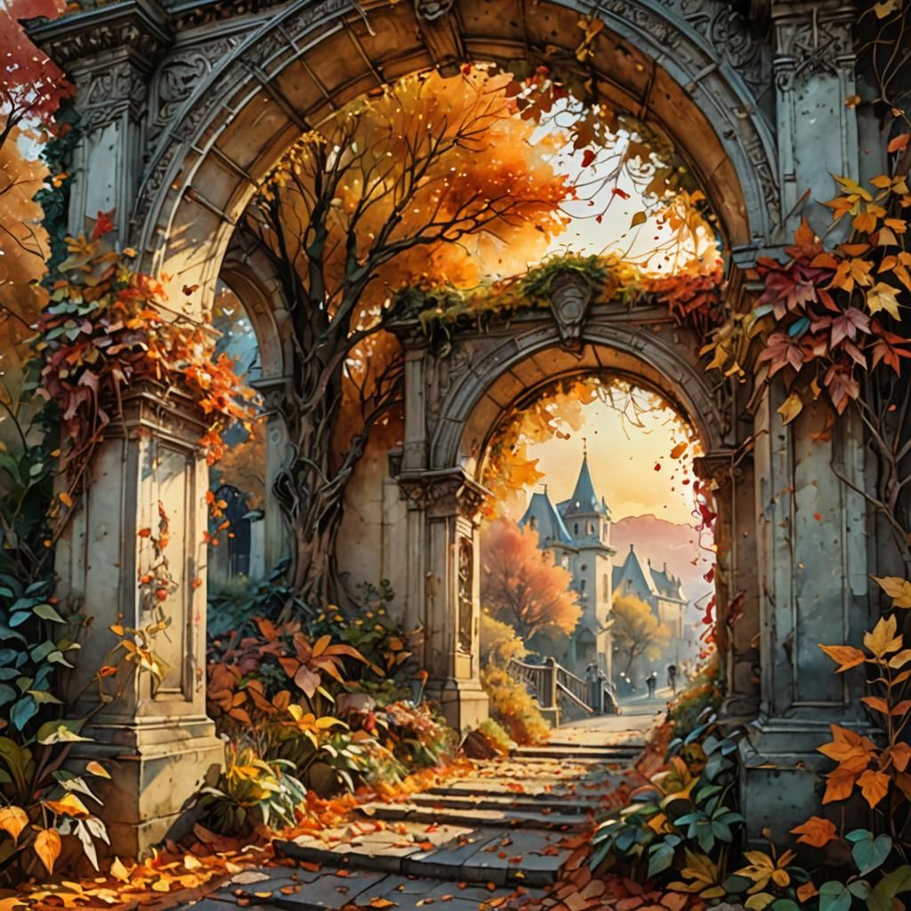 autumn  archway  by @photon