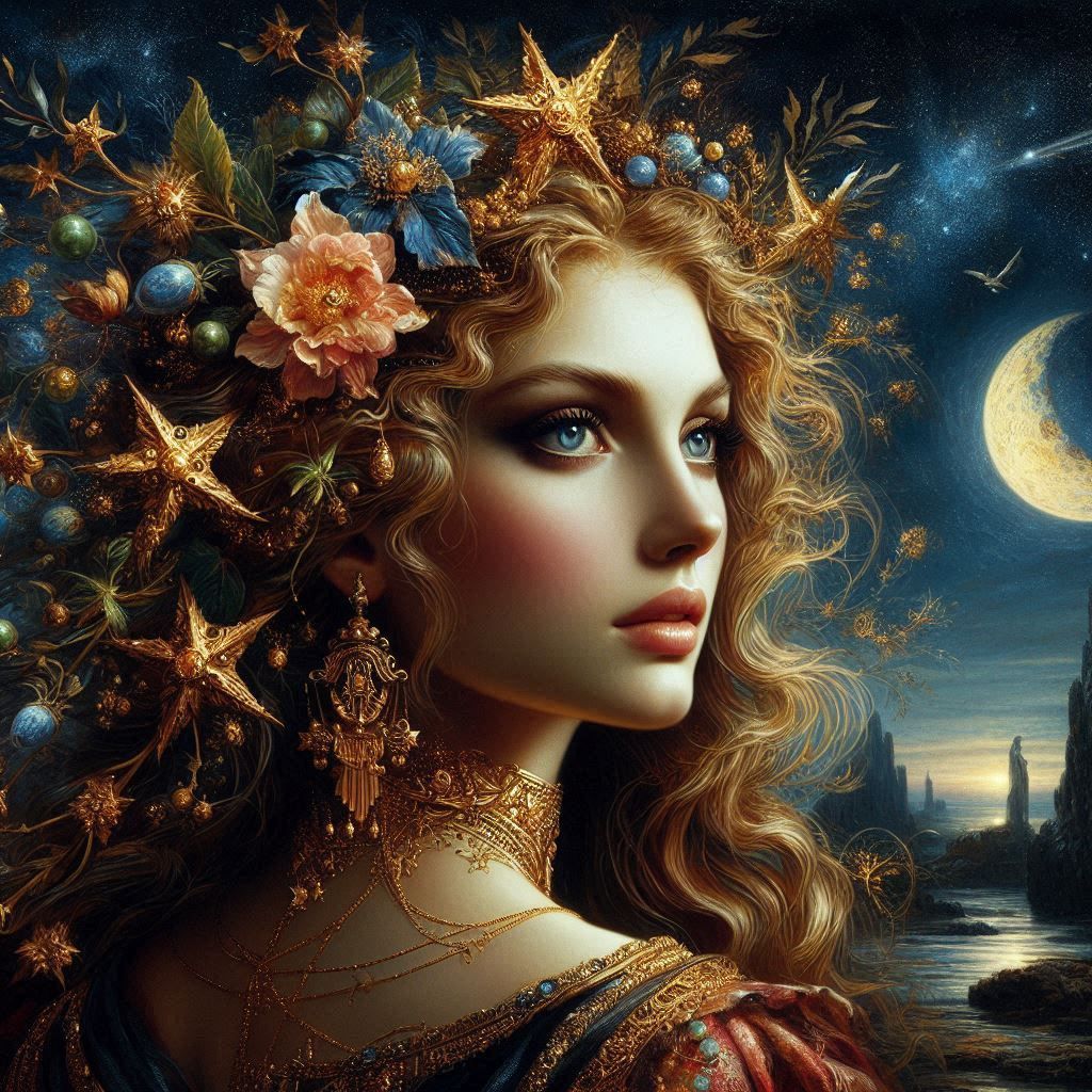 The Art of Femininity: Goddess of the Night Sky