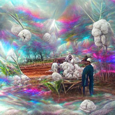 George floyd cotton farm - AI Generated Artwork - NightCafe Creator
