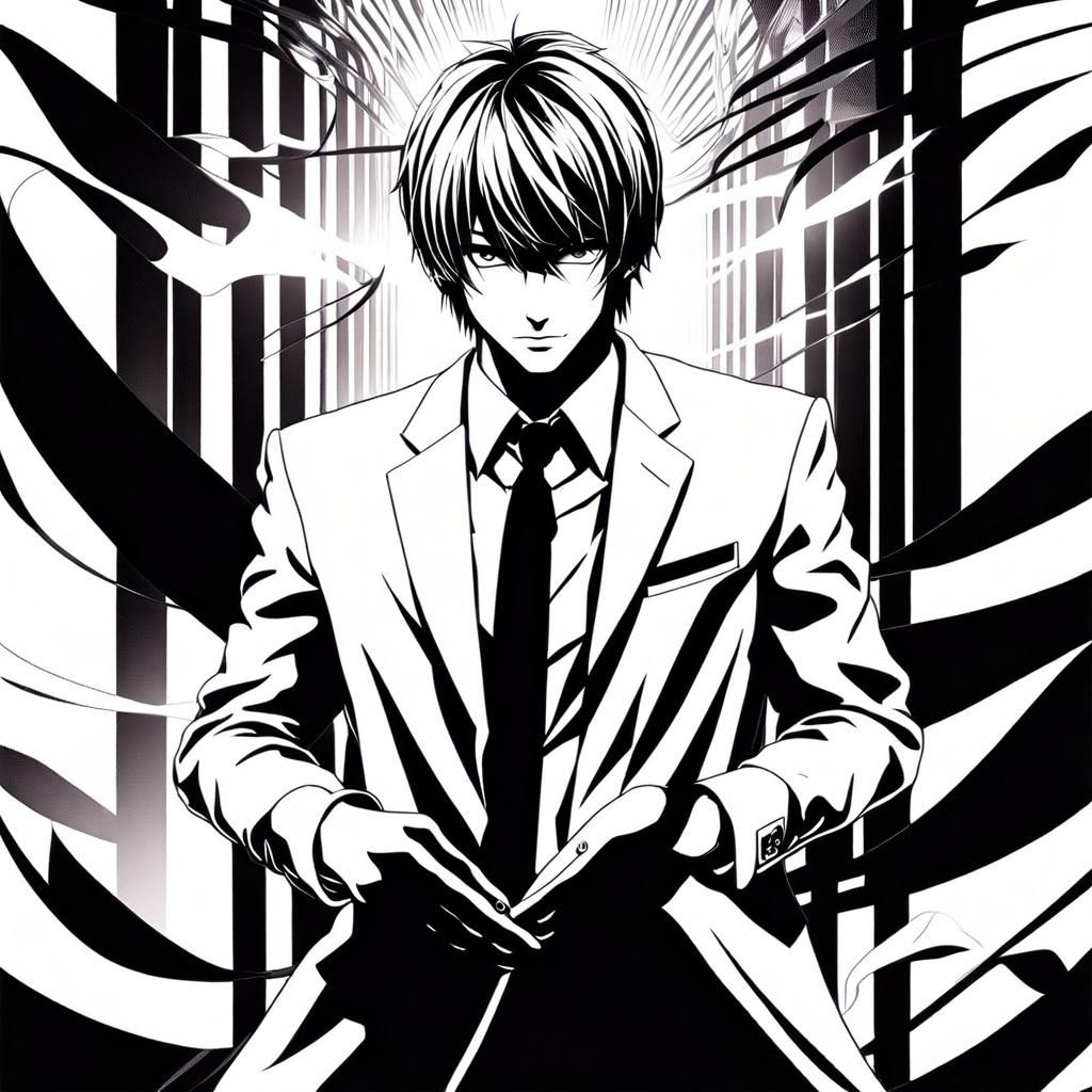 Light Yagami staring at your soul - AI Generated Artwork - NightCafe ...