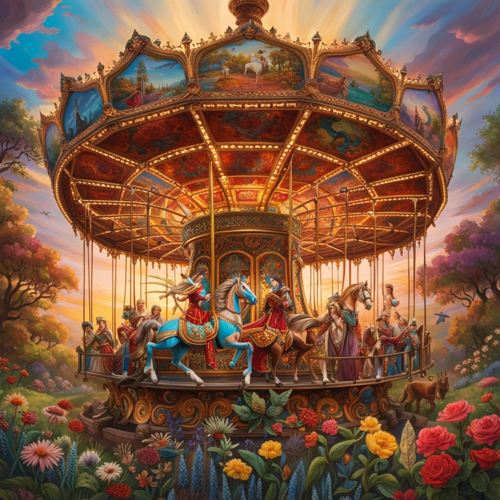 Merry Go Round   by @RedPixie