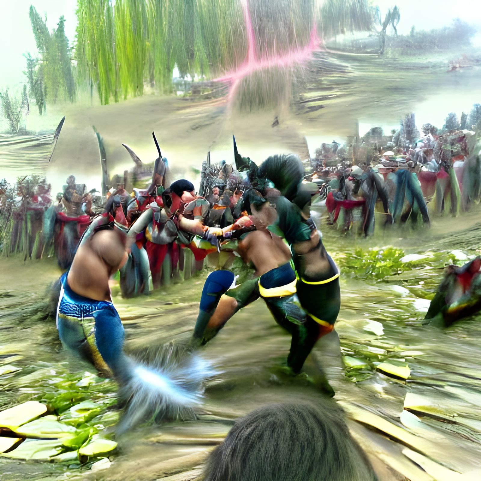 Clash between warriors