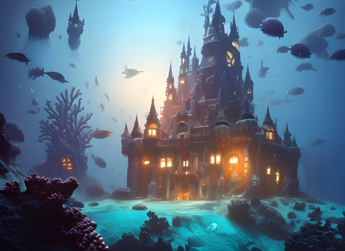 Dark Underwater Fortress undefined