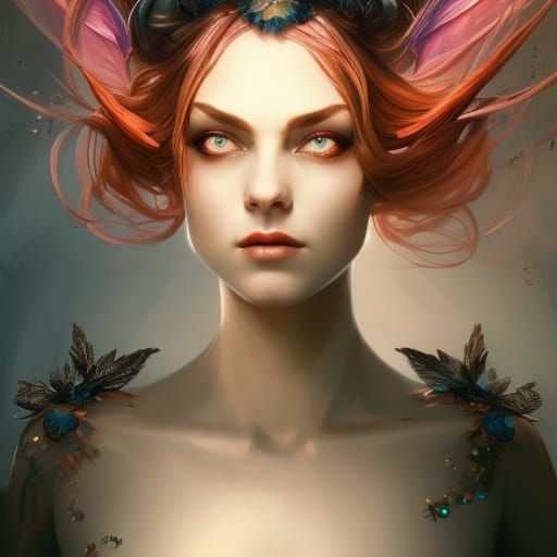 Fiery fairy queen - AI Generated Artwork - NightCafe Creator