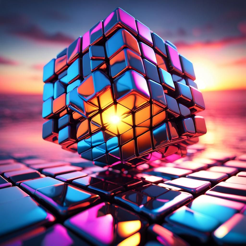 Broken Rubik´s cube