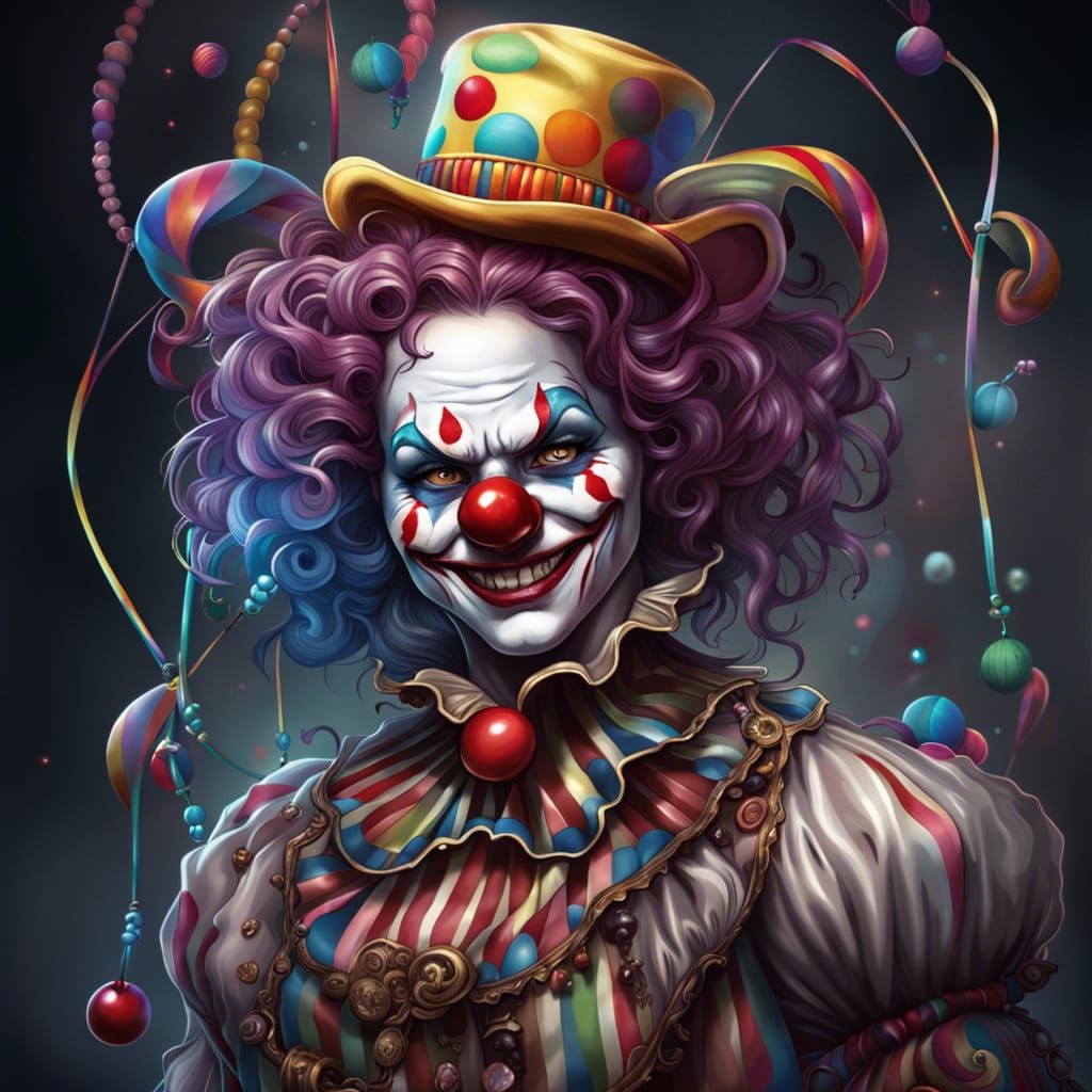 Digital clown marketing - AI Generated Artwork - NightCafe Creator