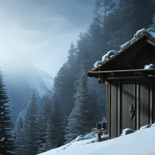 Christmas cabin