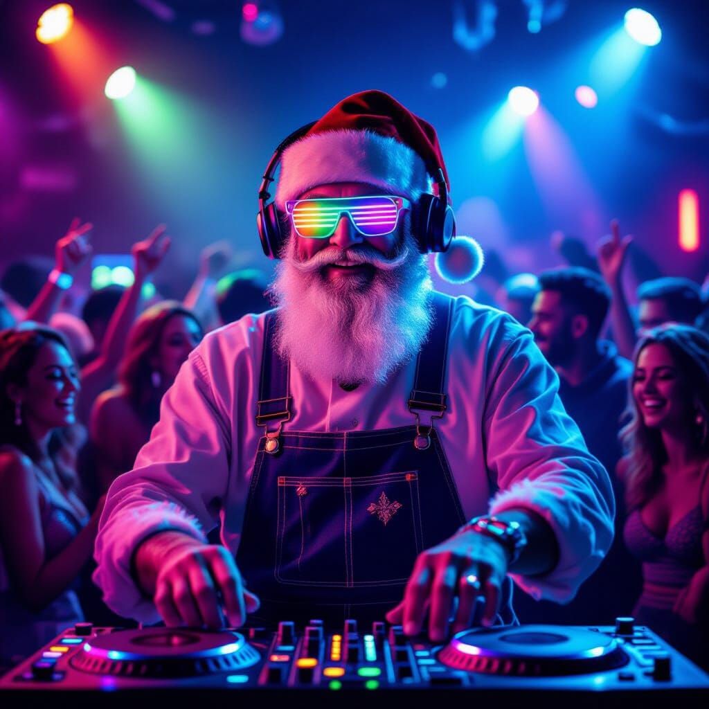 DJ $ANTA in tha club