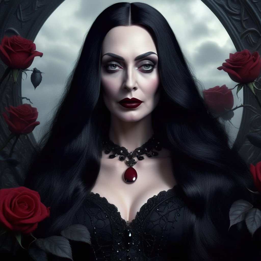 Morticia Addams    by @HereditaryWarlord