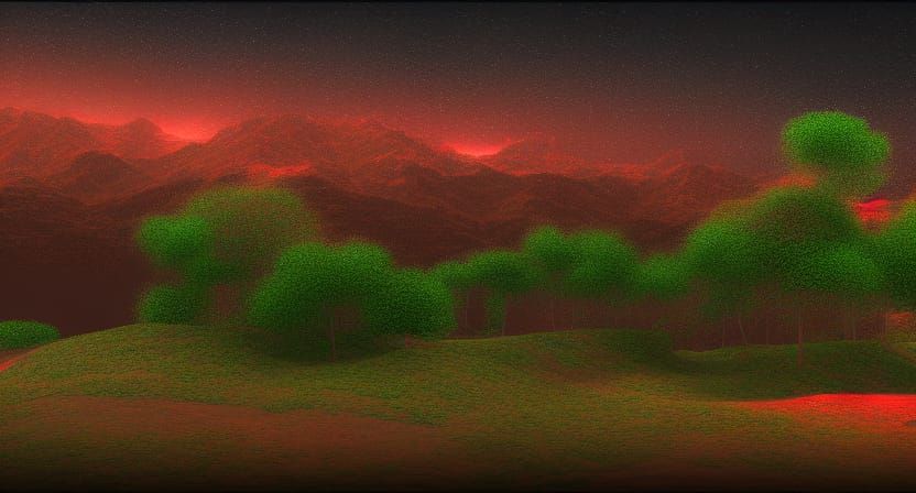 redshift render landscape