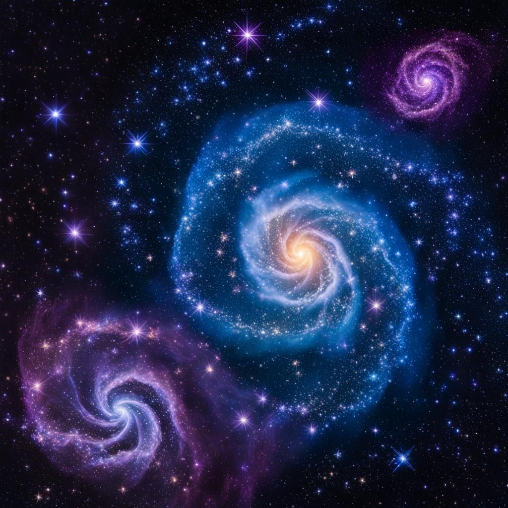 Crystal Galaxy 6 - AI Generated Artwork - NightCafe Creator