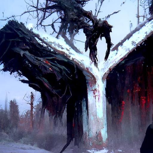 Dying Tree - Ai Generated Artwork - Nightcafe Creator