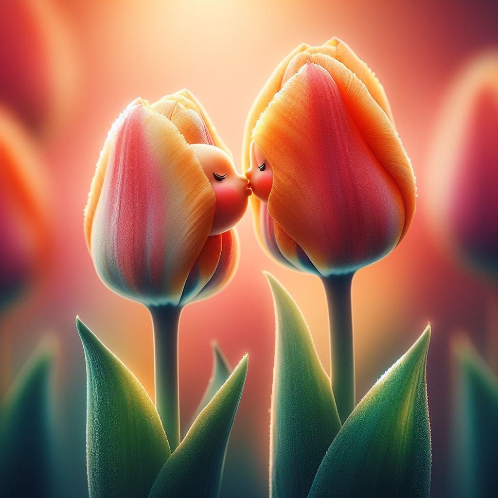 We should put our tulips together.