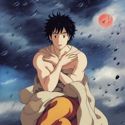 Studio Ghibli, anime, full body portrait, Peter Paul Rubens,...