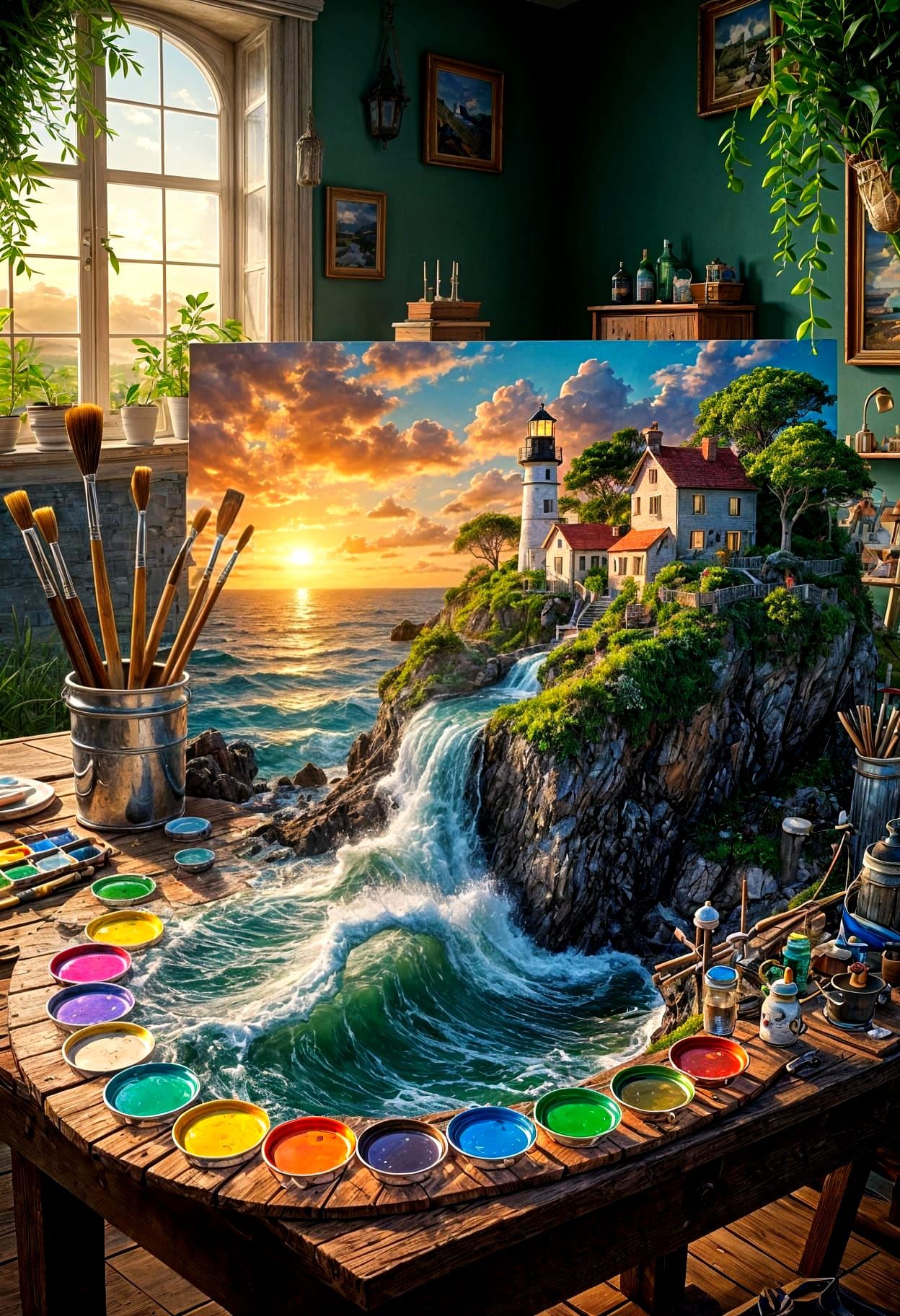 Some artists paint with colors, others let entire seas spill into their hands  by @Marijana