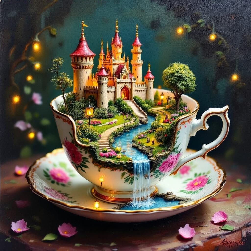 Castle in a Cup  by @nafri