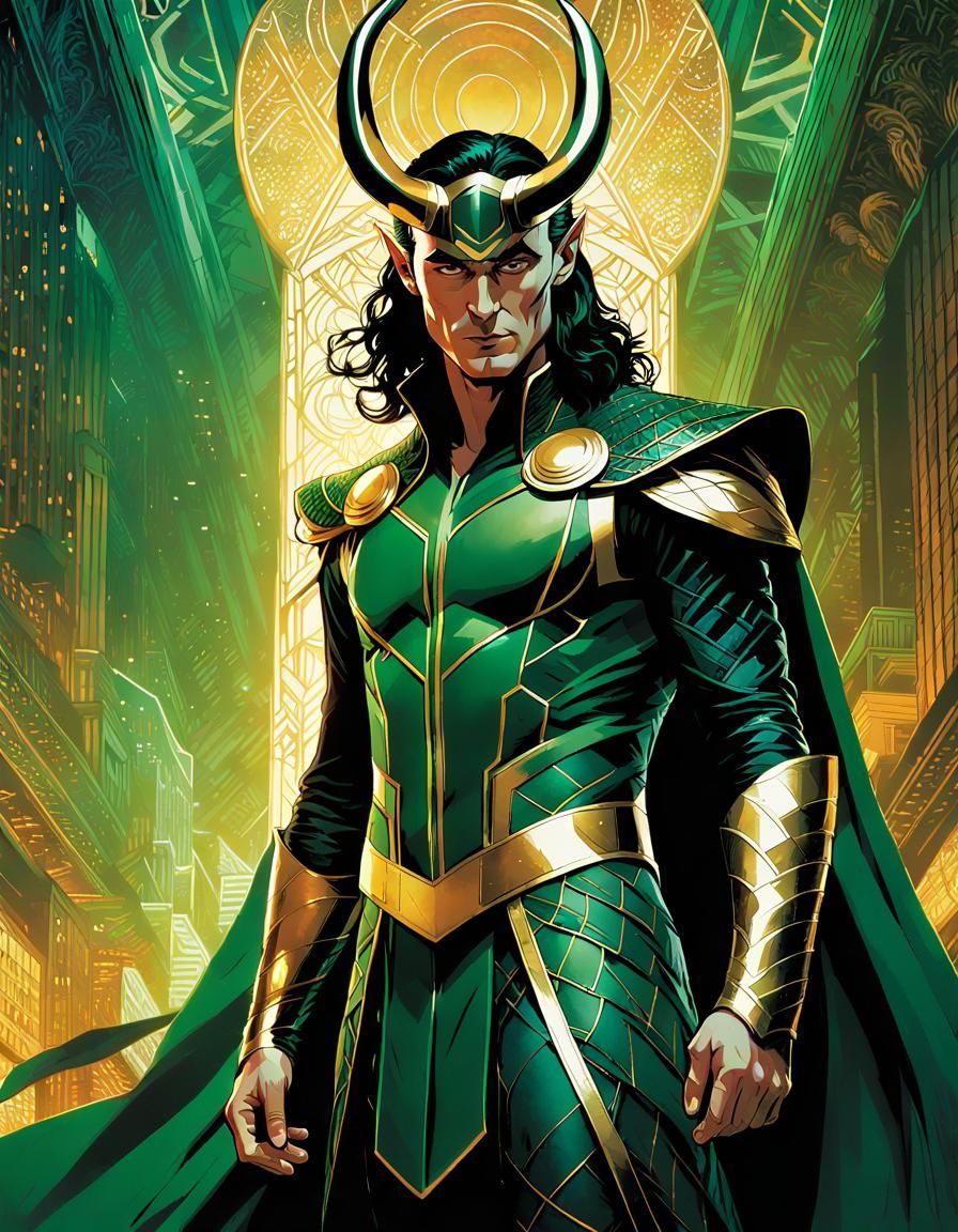 Loki, Norse God of Mischief  by @Knight Owl