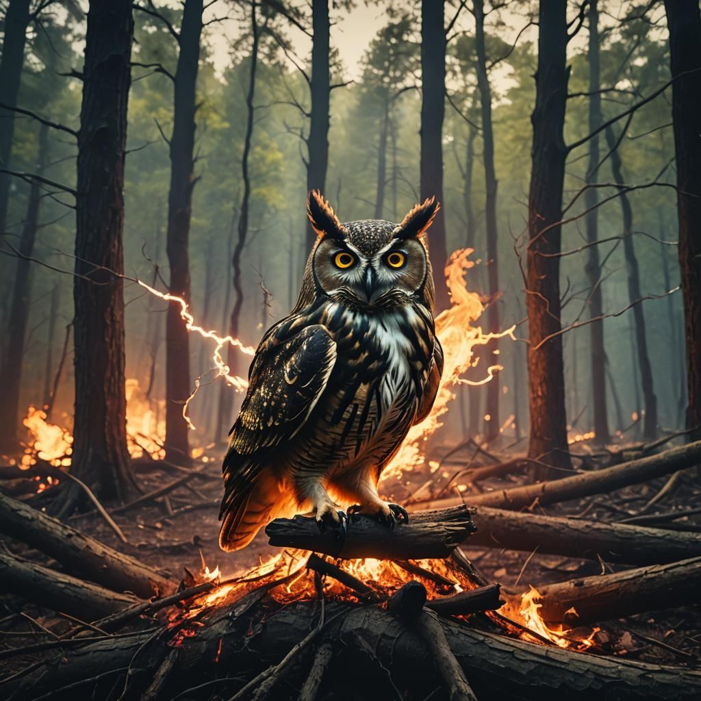 The last owl in the woods
