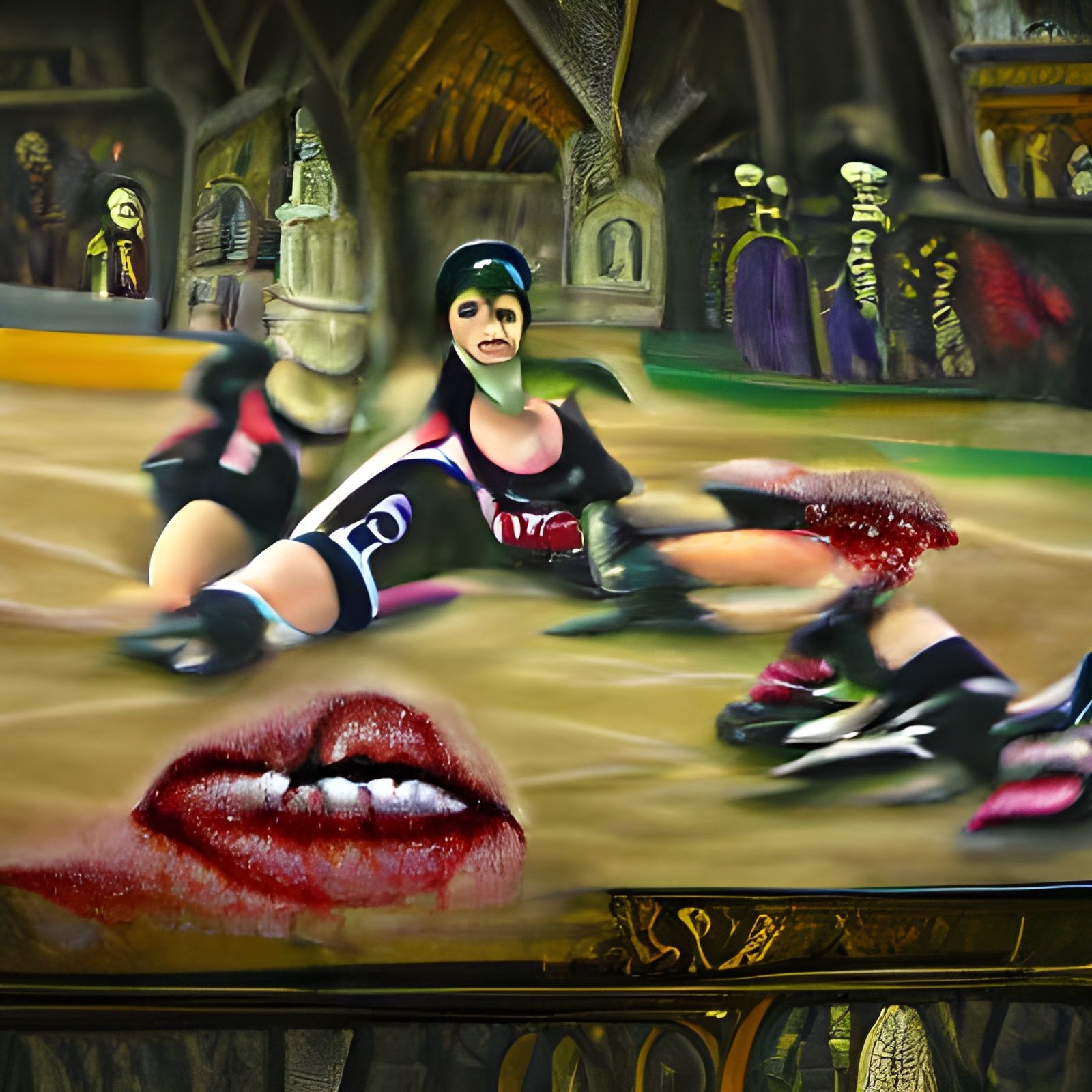 Watch Out The Roller Derby Vixens Are Real Vampires!