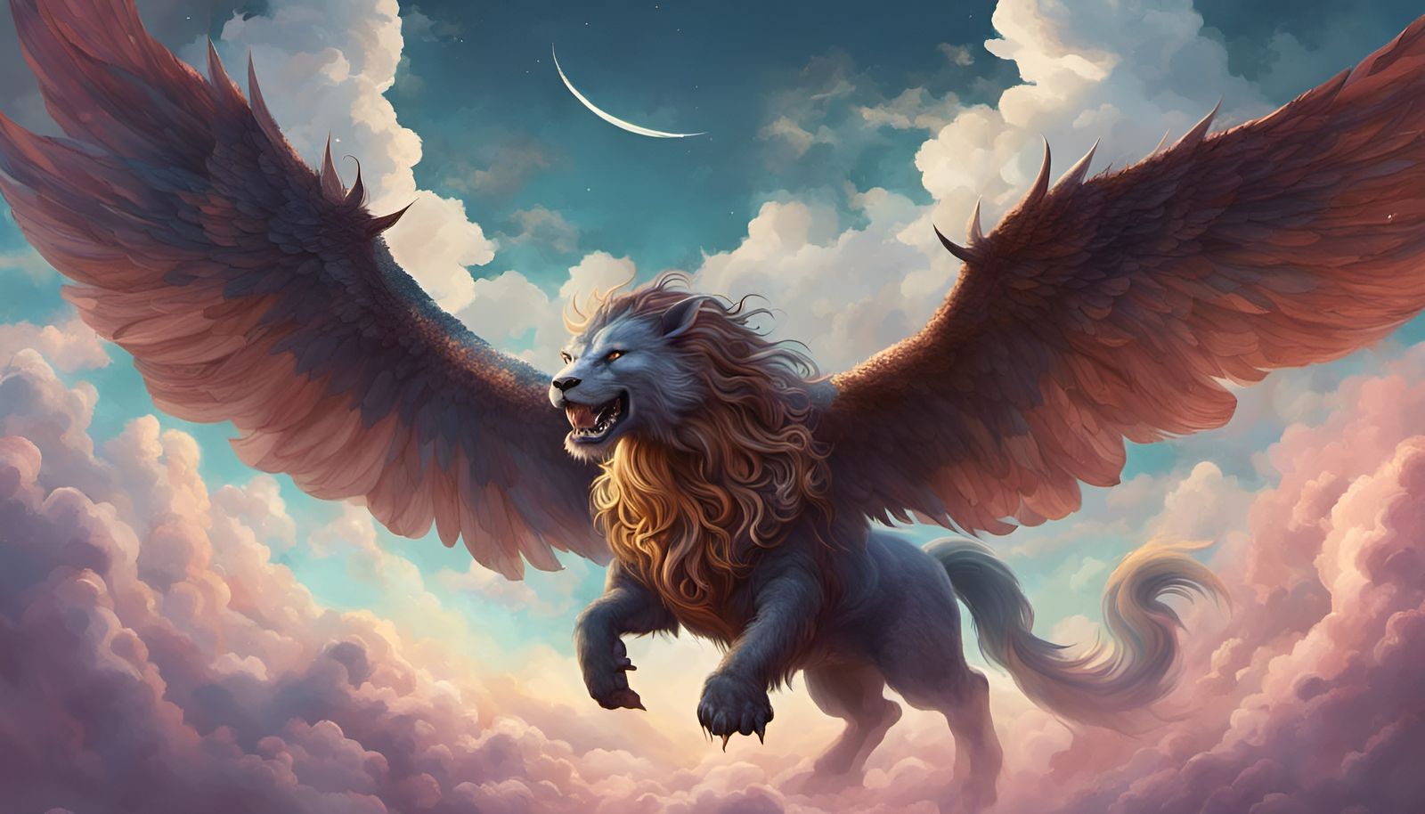 Roar of the Skyward Chimera  by @Scare