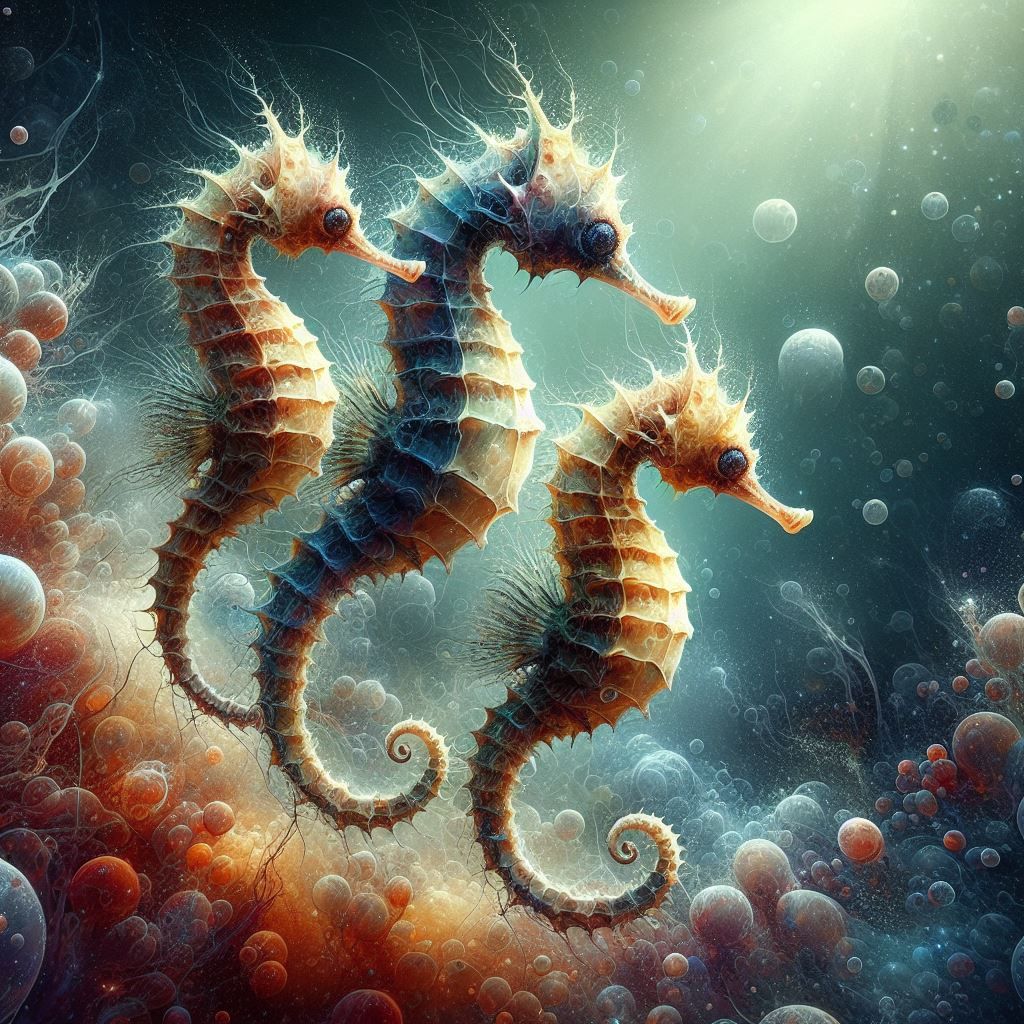 3 Seahorses