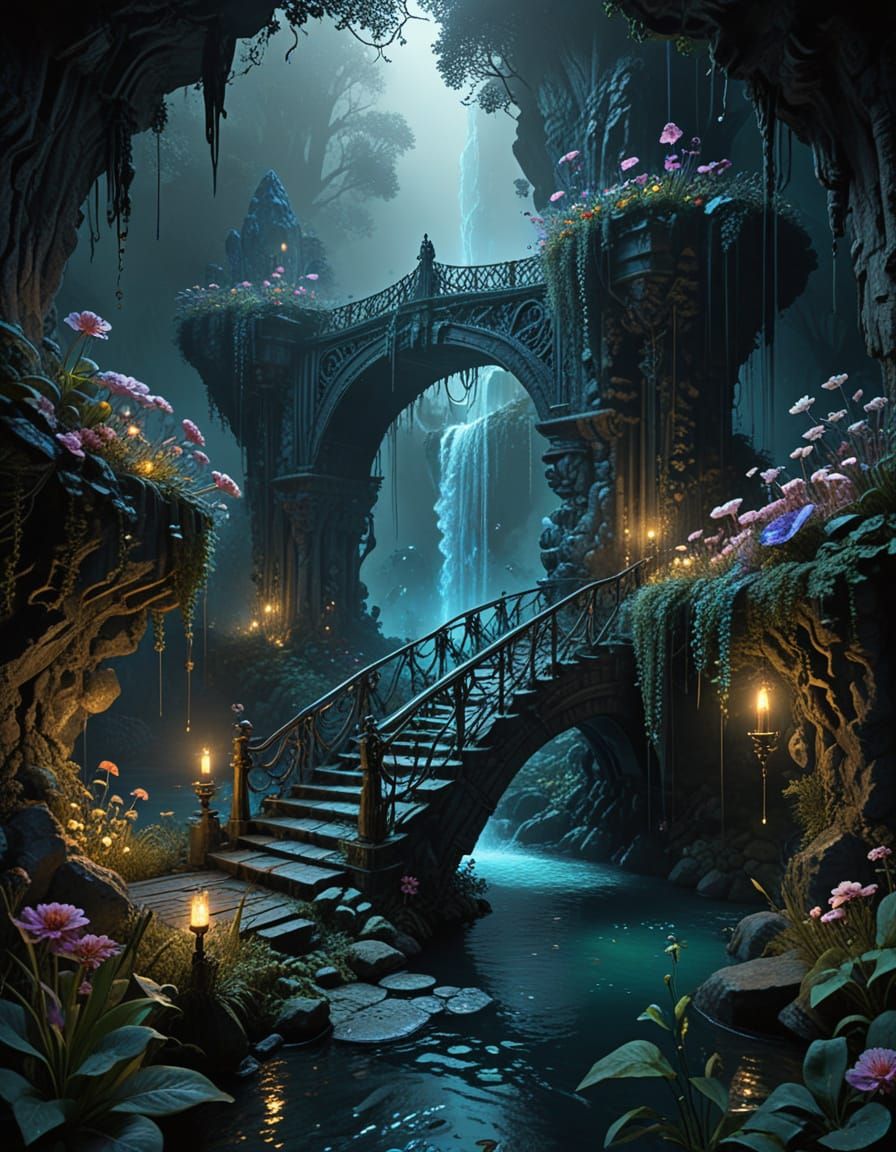 A beautiful and mysterious garden   by @Saya jolly