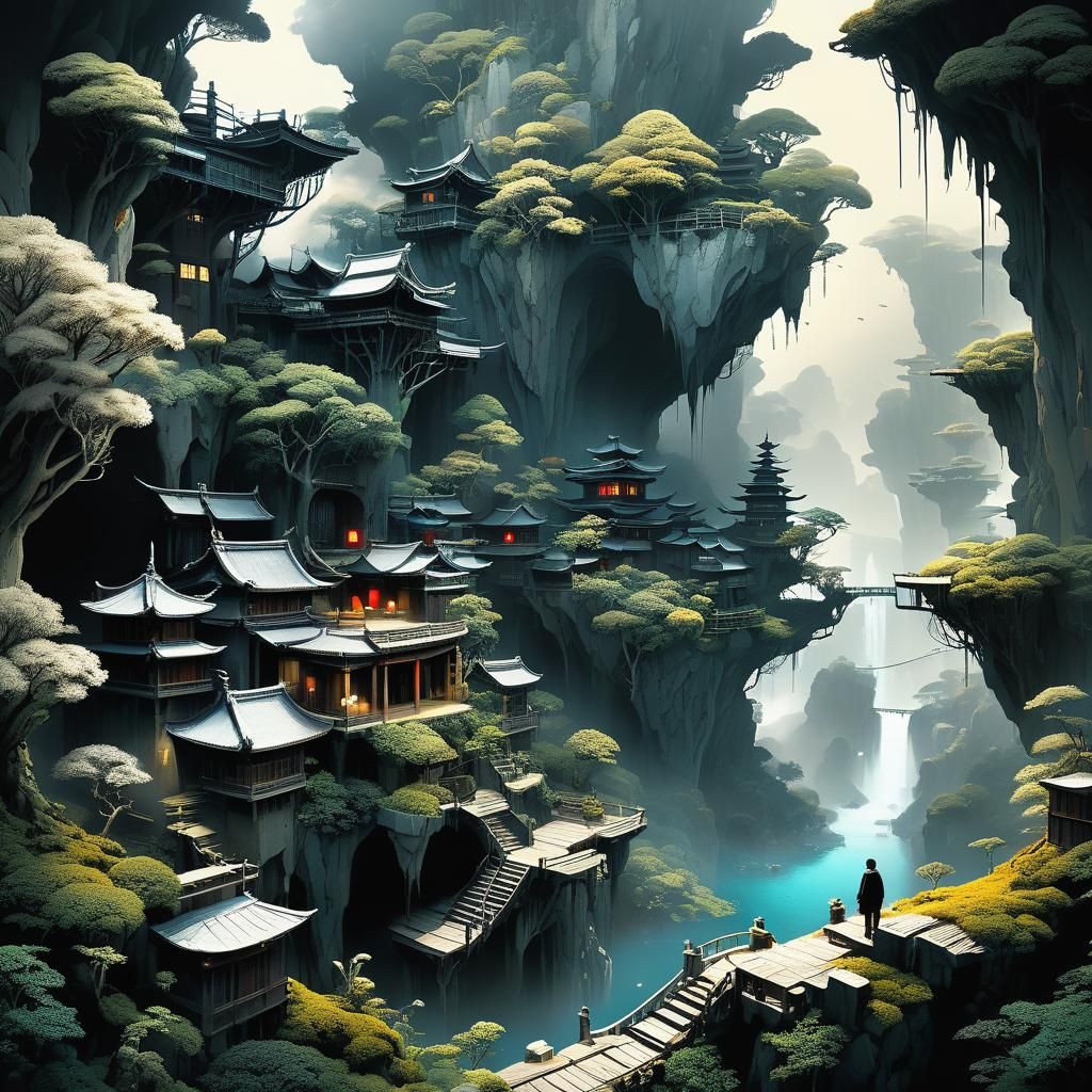 Mystical Realm: A Surreal Landscape of Wonder