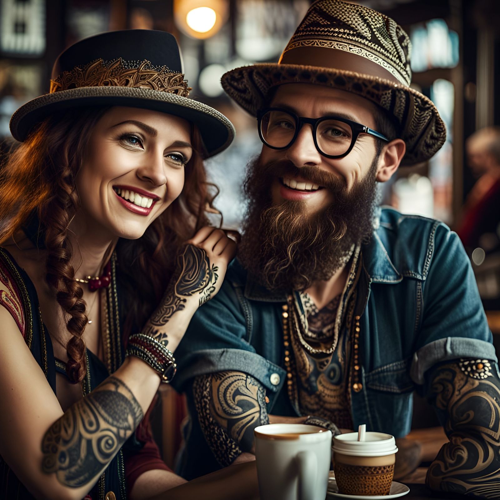 Happy Hipsters  by @Beps
