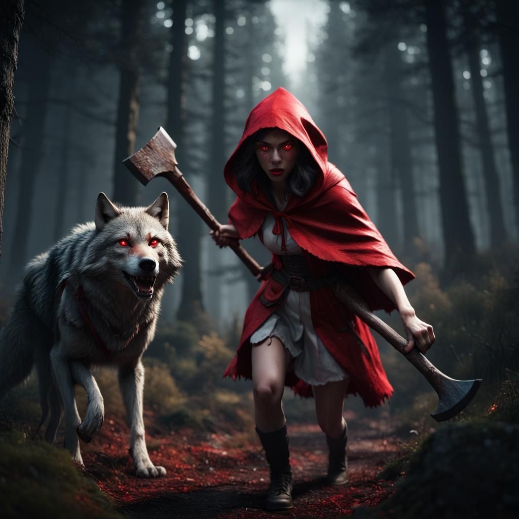 feral Red Riding Hood  by @undefined