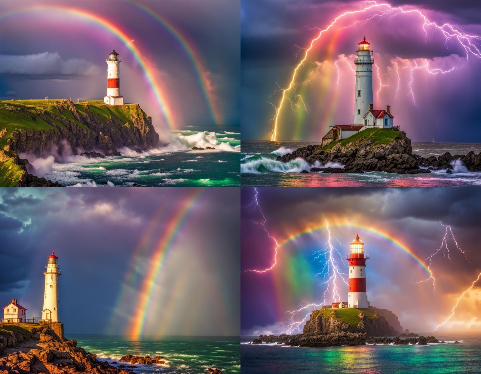 Rainbow Lightning,The Lord of Love, Lighthouses, Superb Qual...