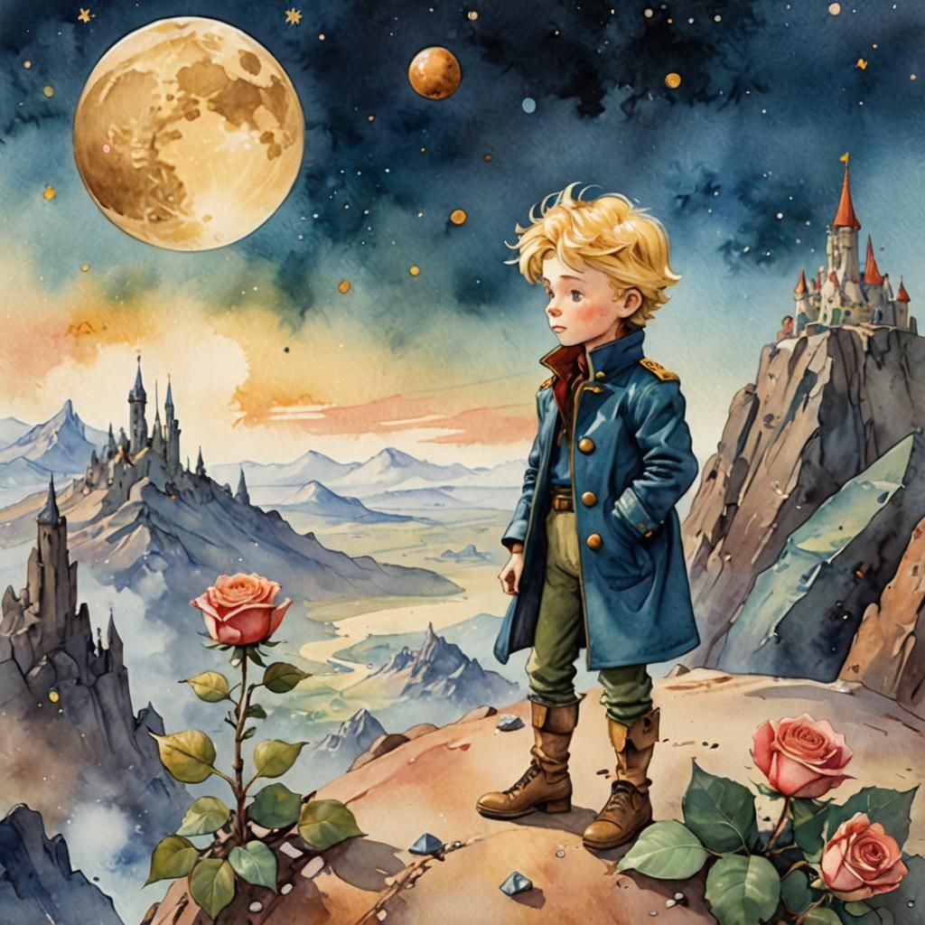 The Aviator and the Rose  by @RV Art Creations