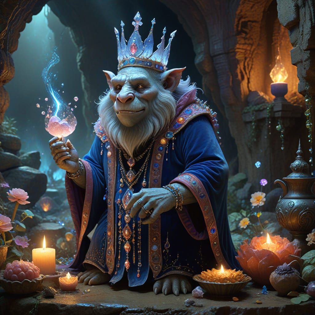 👑🥂 The Troll's Lavish Feast   by @SLeigh