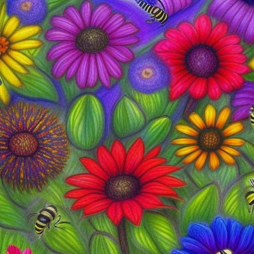 Crayons AI Generated Artwork NightCafe Creator