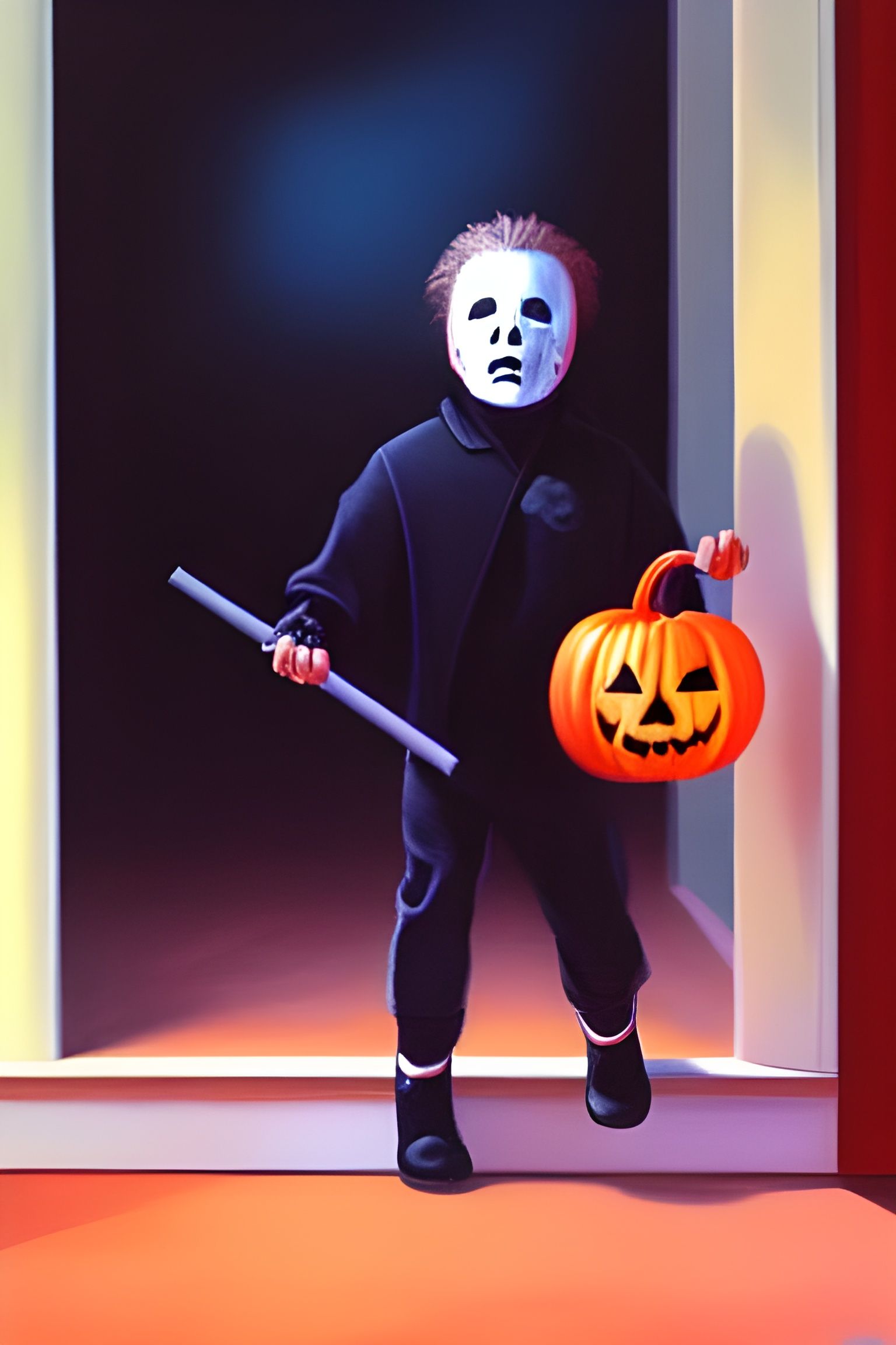Michael Myers going trick or treating