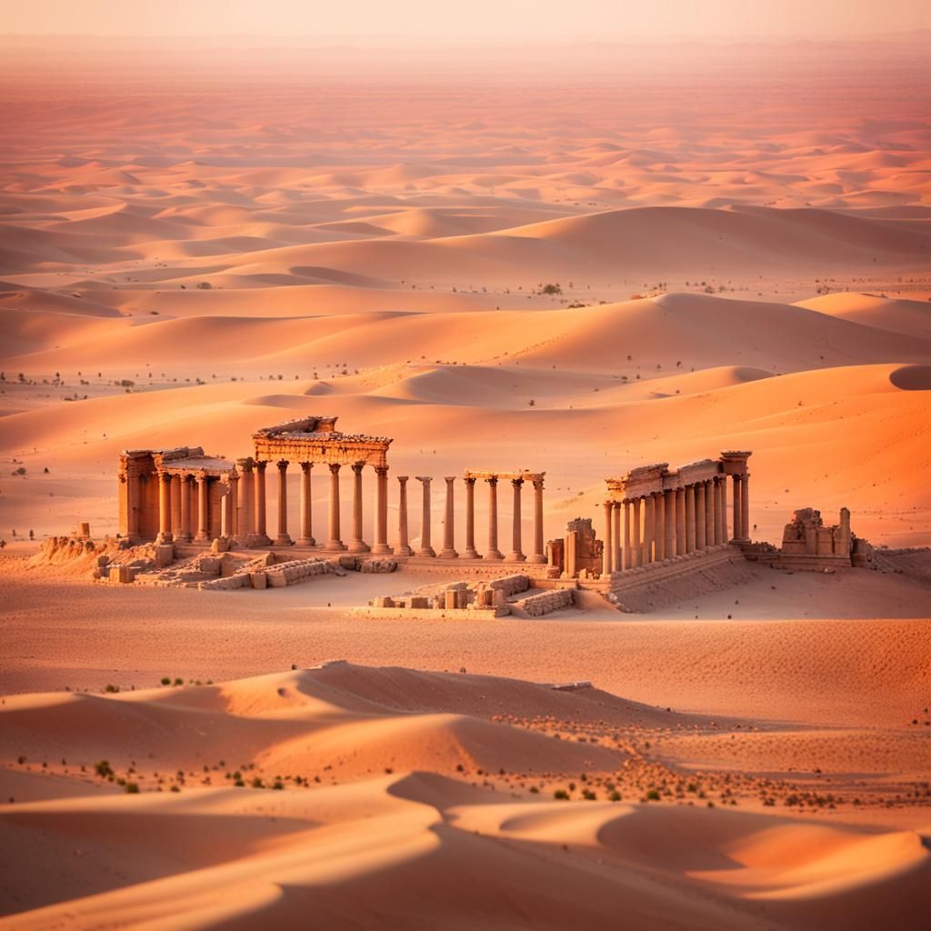 Palmyra. Desert. 