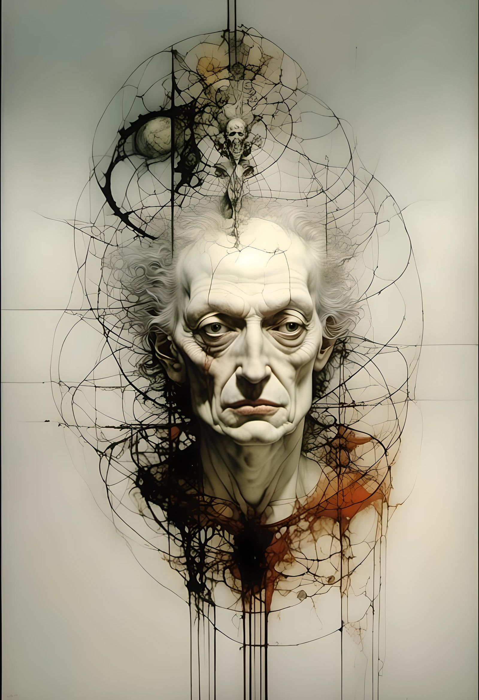 Austin Osman Spare Inspired Watercolor Drawing