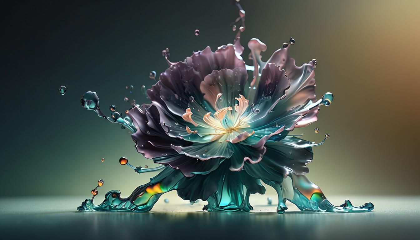 A Splattered Flower