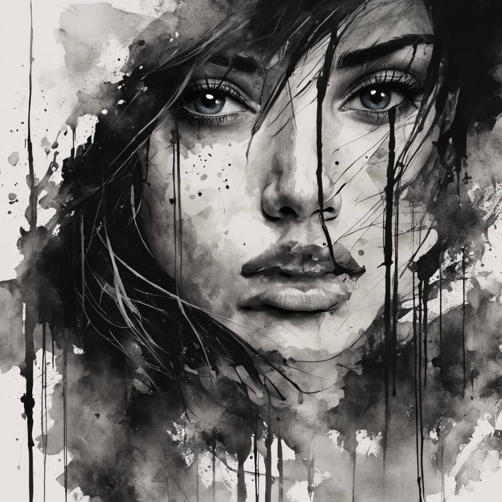 Woman's portrait - experiment #1...