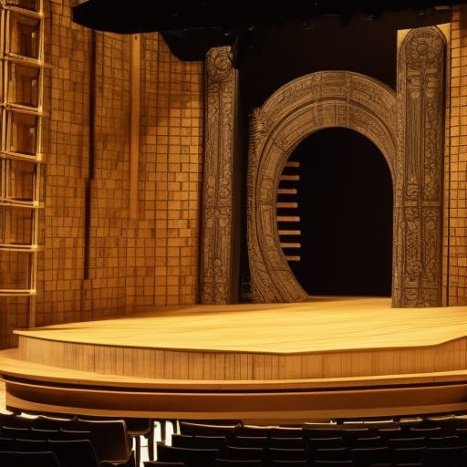 Theatre Stage for the opera Die Walküre