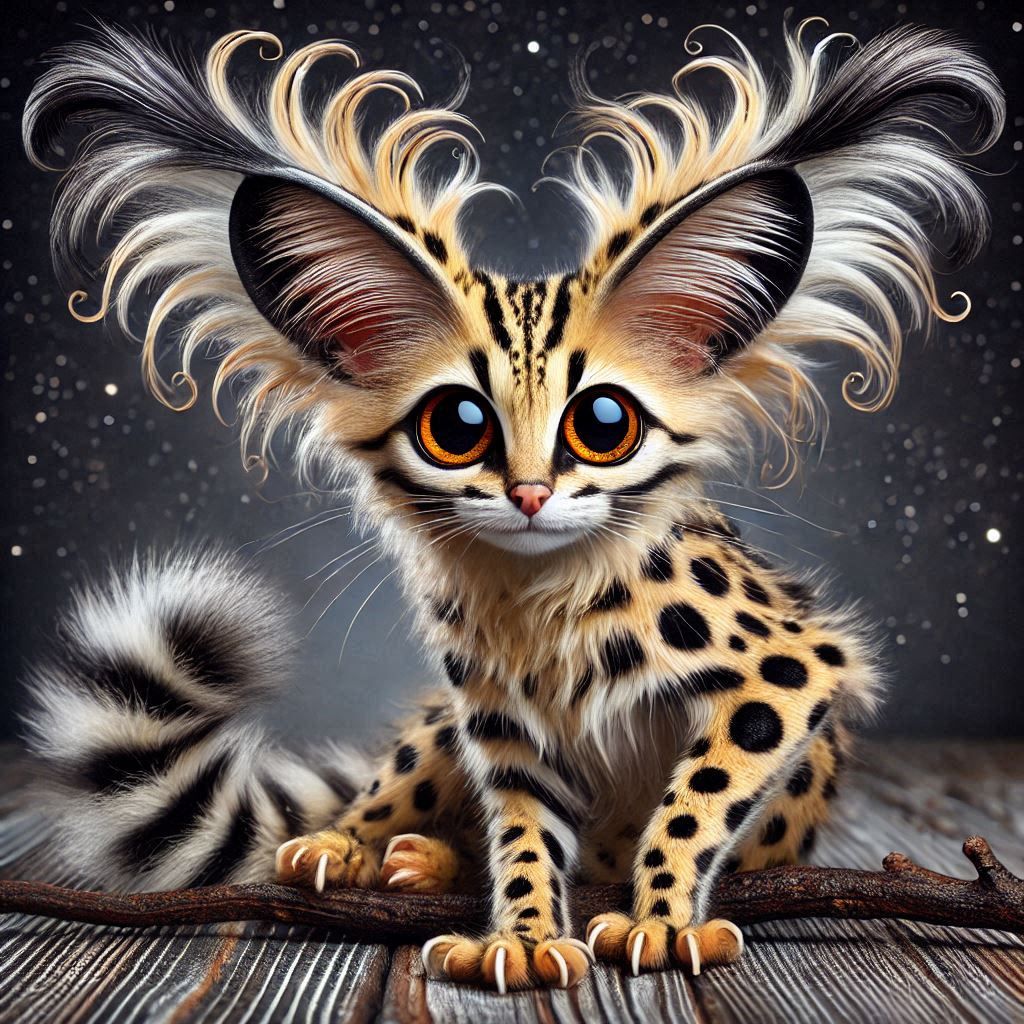 funky Spotted Folk Cat leather Empusa fasciata  simply magic...