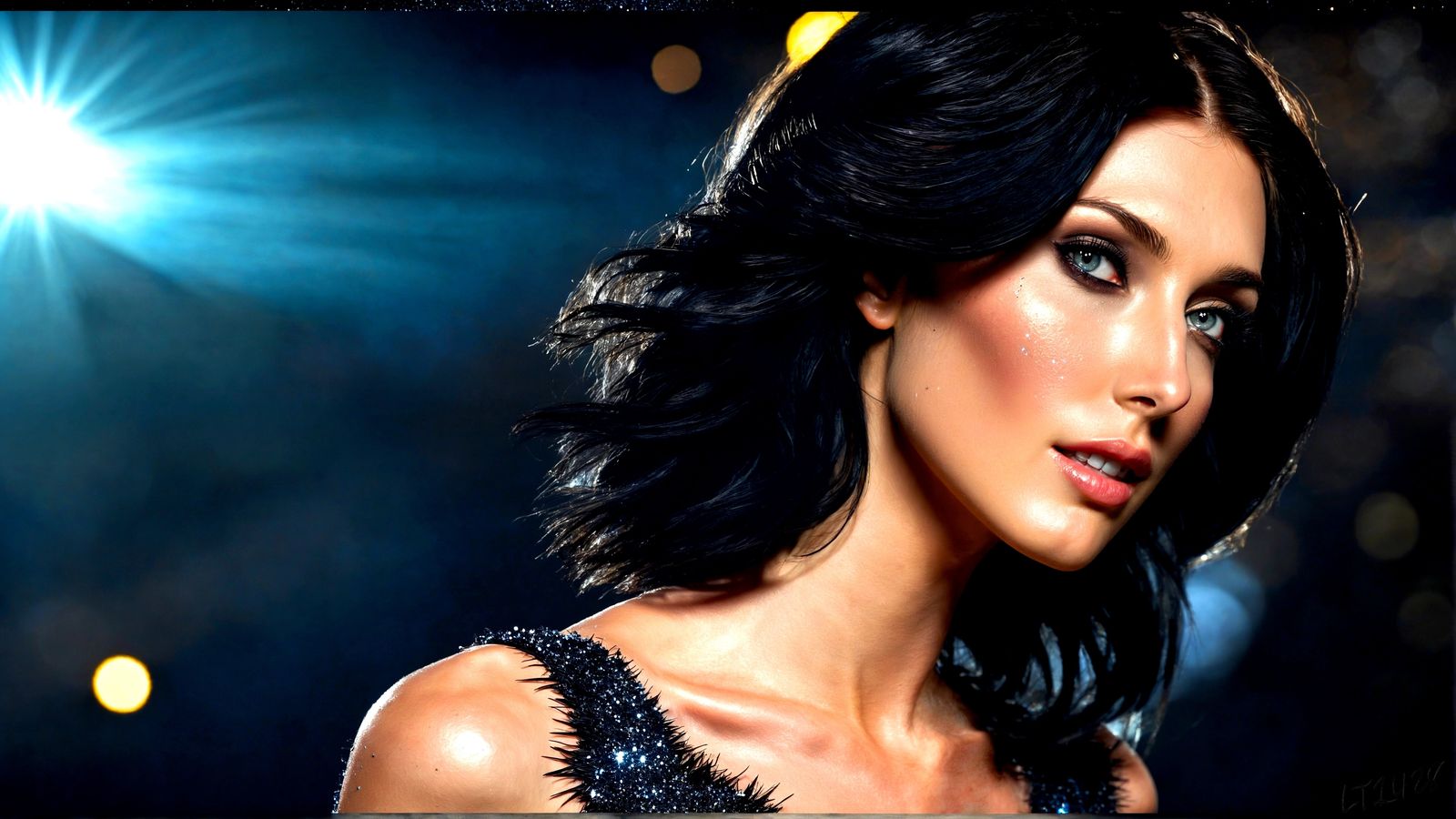 Maxine Kemp - Glitter in the air series.