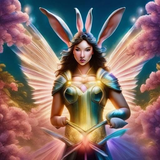 (Beautiful Rabbit Woman Character:1.5)
(Background; Paradise Forests And Fields:1.4)

 <lora:RPGV5Style02:1.3> 

Insanely_Ultra_HyperRealist...