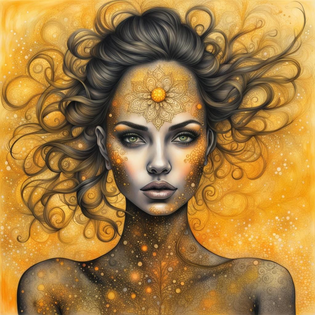 Vision in Yellow  by @Violet