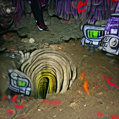 What dwells deep underground