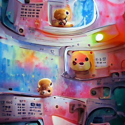 Korilakkuma goes to space