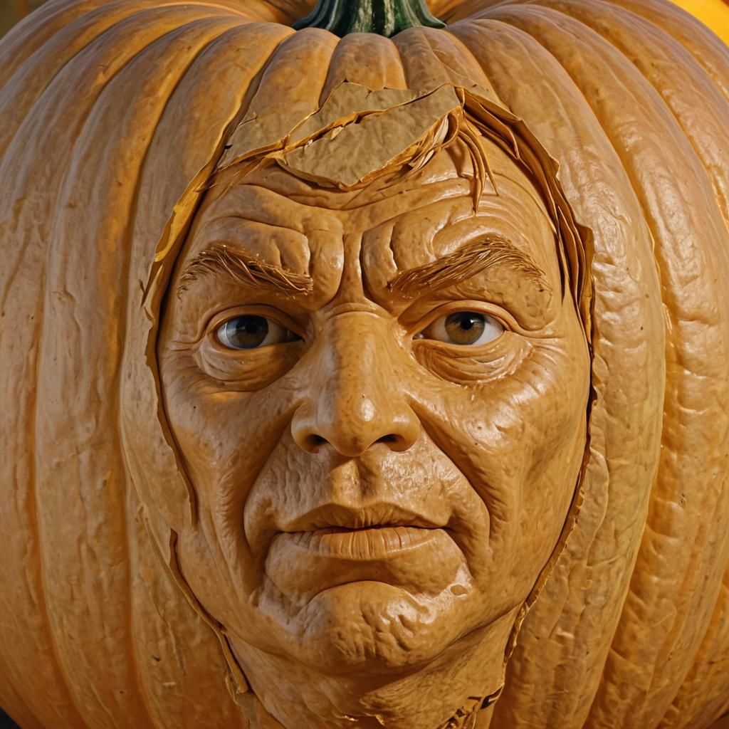 A pumpkin that looks like David Caruso