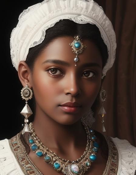 Beautiful 18th century woman